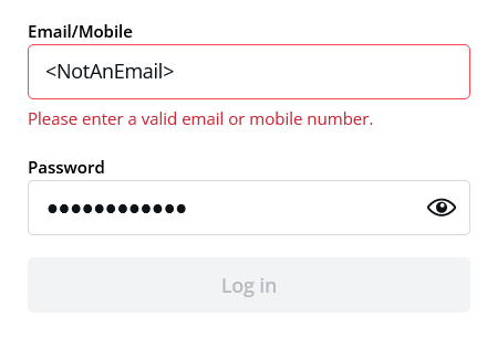 client side validation